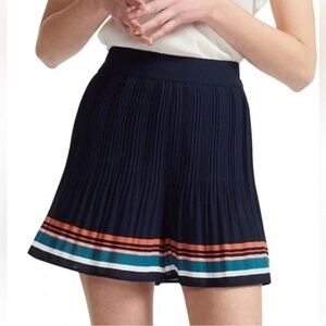 NWT Maje Pleated High Waisted Shorts Size 40